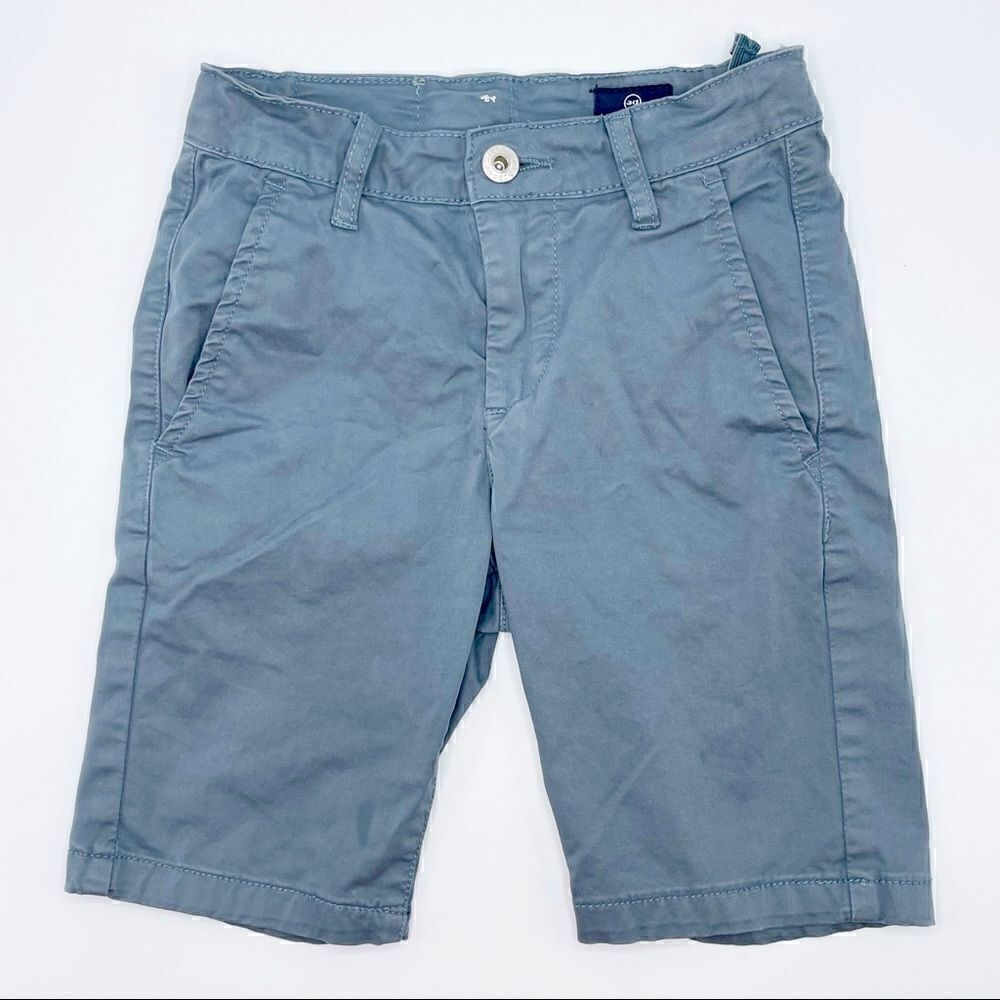 3/$20 Ag Adriano Goldschmied flat front dark teal slate gray shorts - boys 8